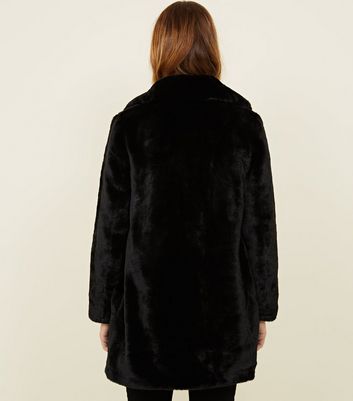 petite black fur jacket