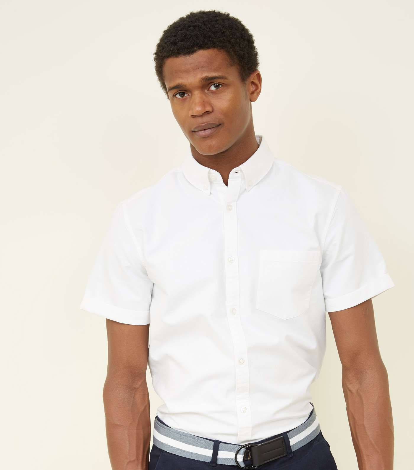 White Oxford Short Sleeve Shirt