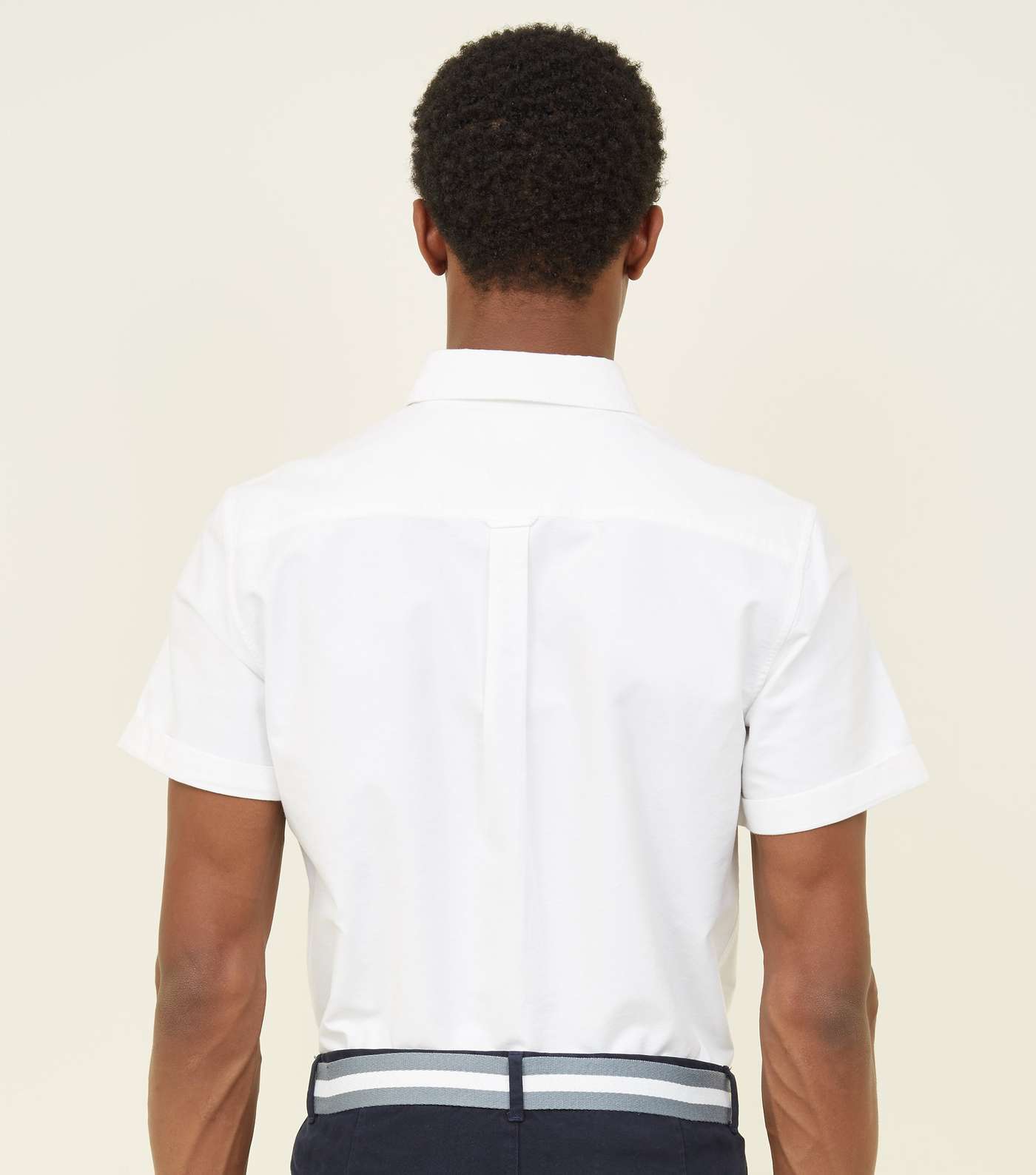 White Oxford Short Sleeve Shirt Image 3