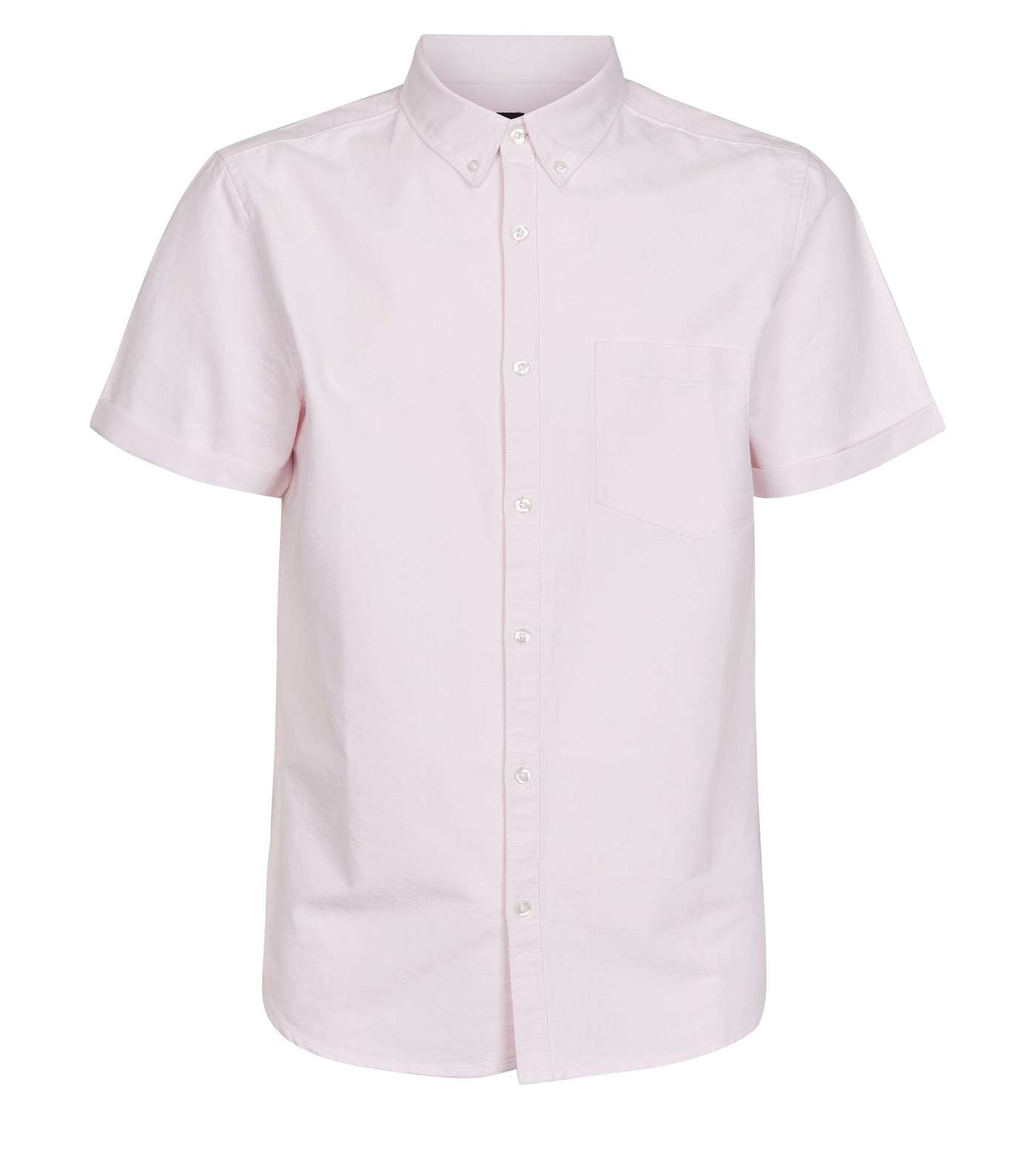 Pink Oxford Short Sleeve Shirt Image 4