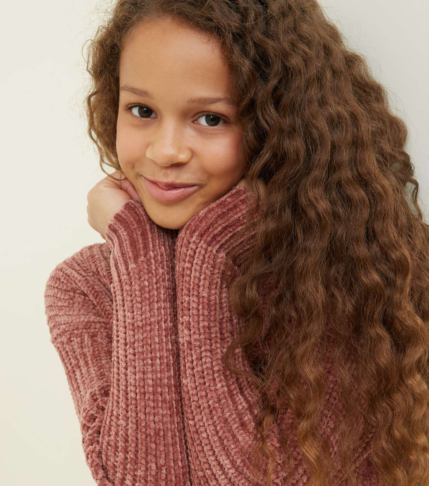 Girls Coral Chenille Jumper  Image 5
