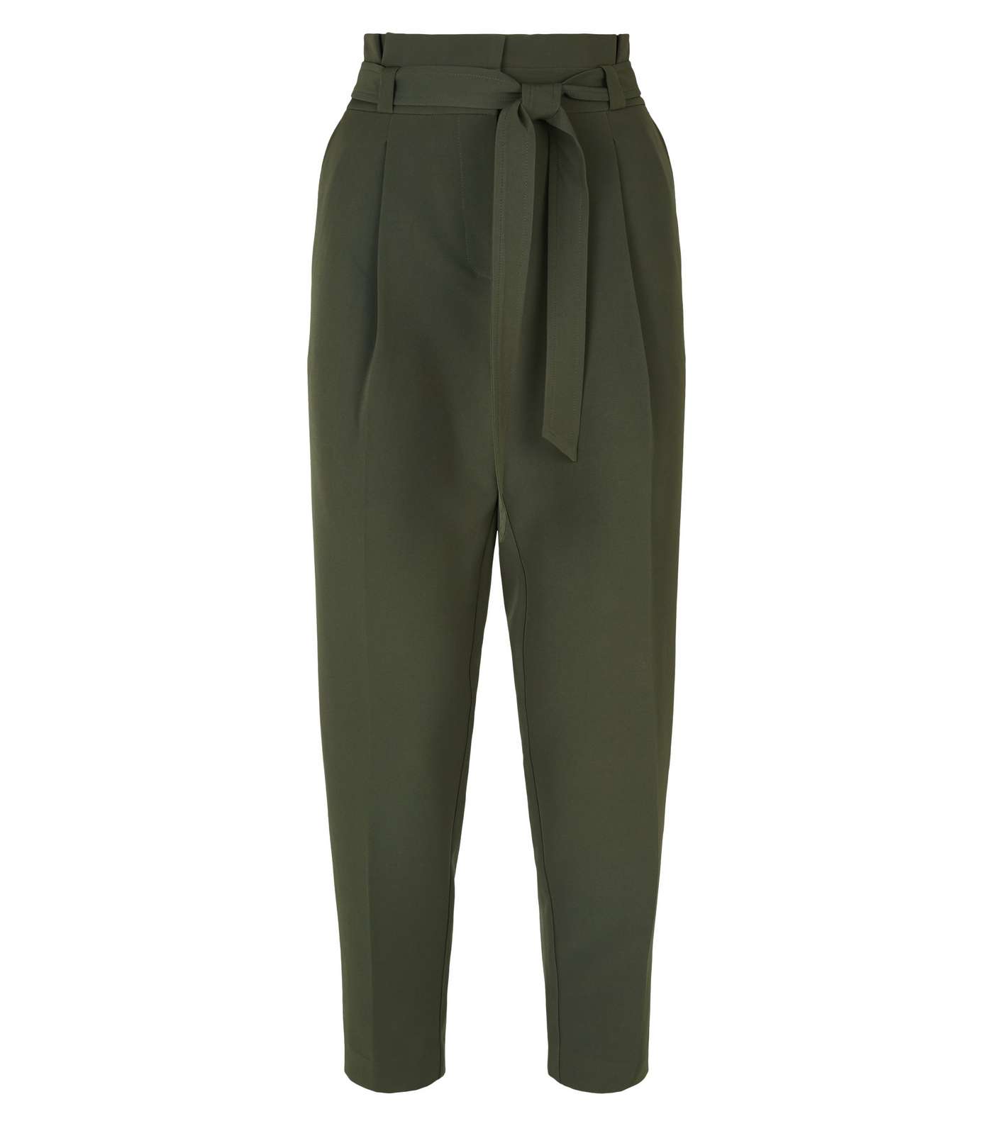 Green Paperbag Tapered Trousers Image 4