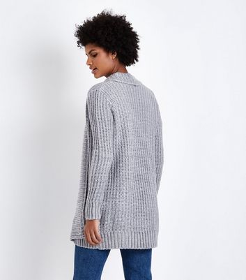 new look grey cardigan
