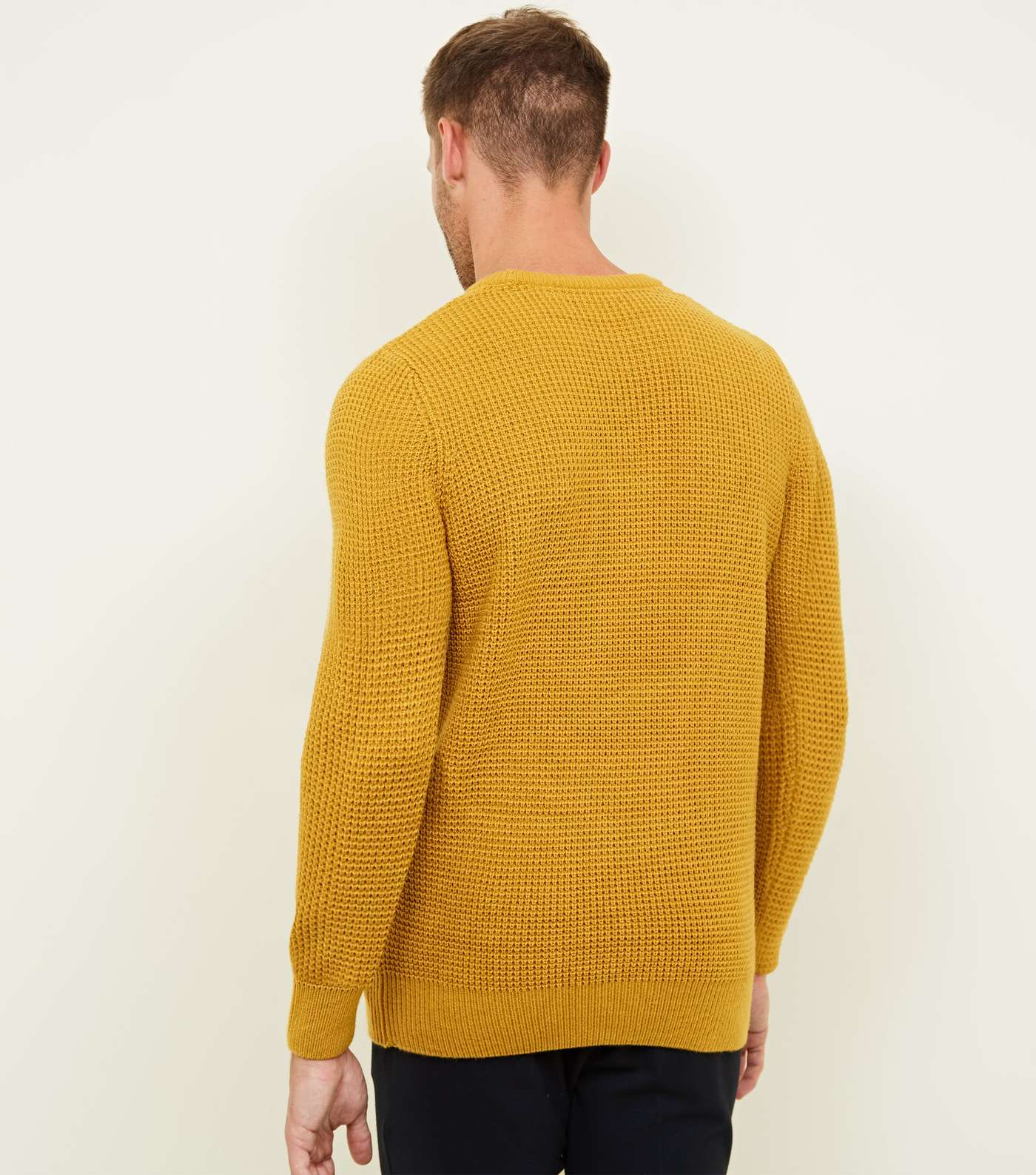 Mustard Stitch Knitted Jumper Image 3