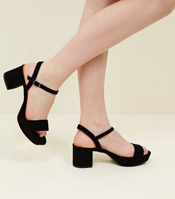 girls heels black