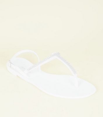 girls white jelly shoes