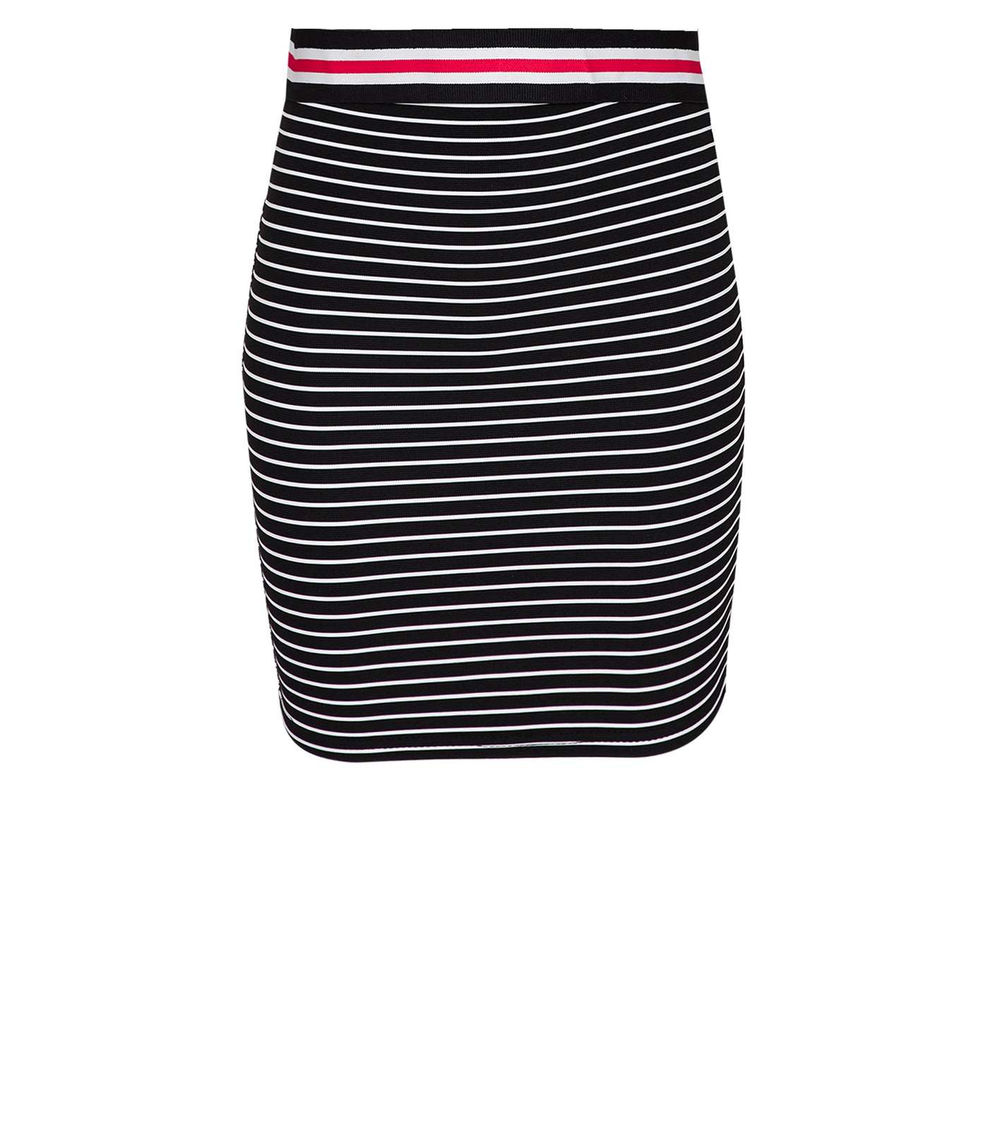 Girls Black Stripe Tube Skirt Image 4