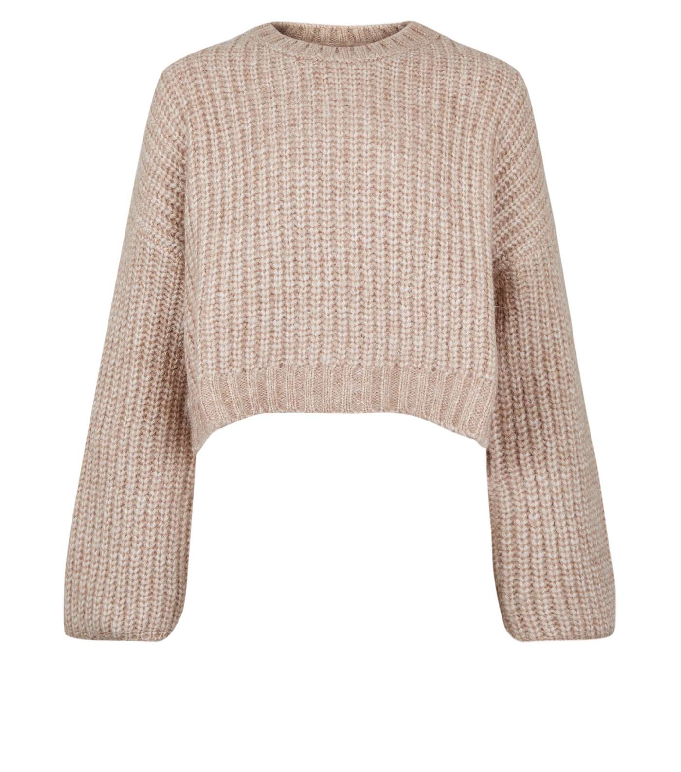 Girls Pale Pink Wide Sleeve Knitted Jumper  Image 4