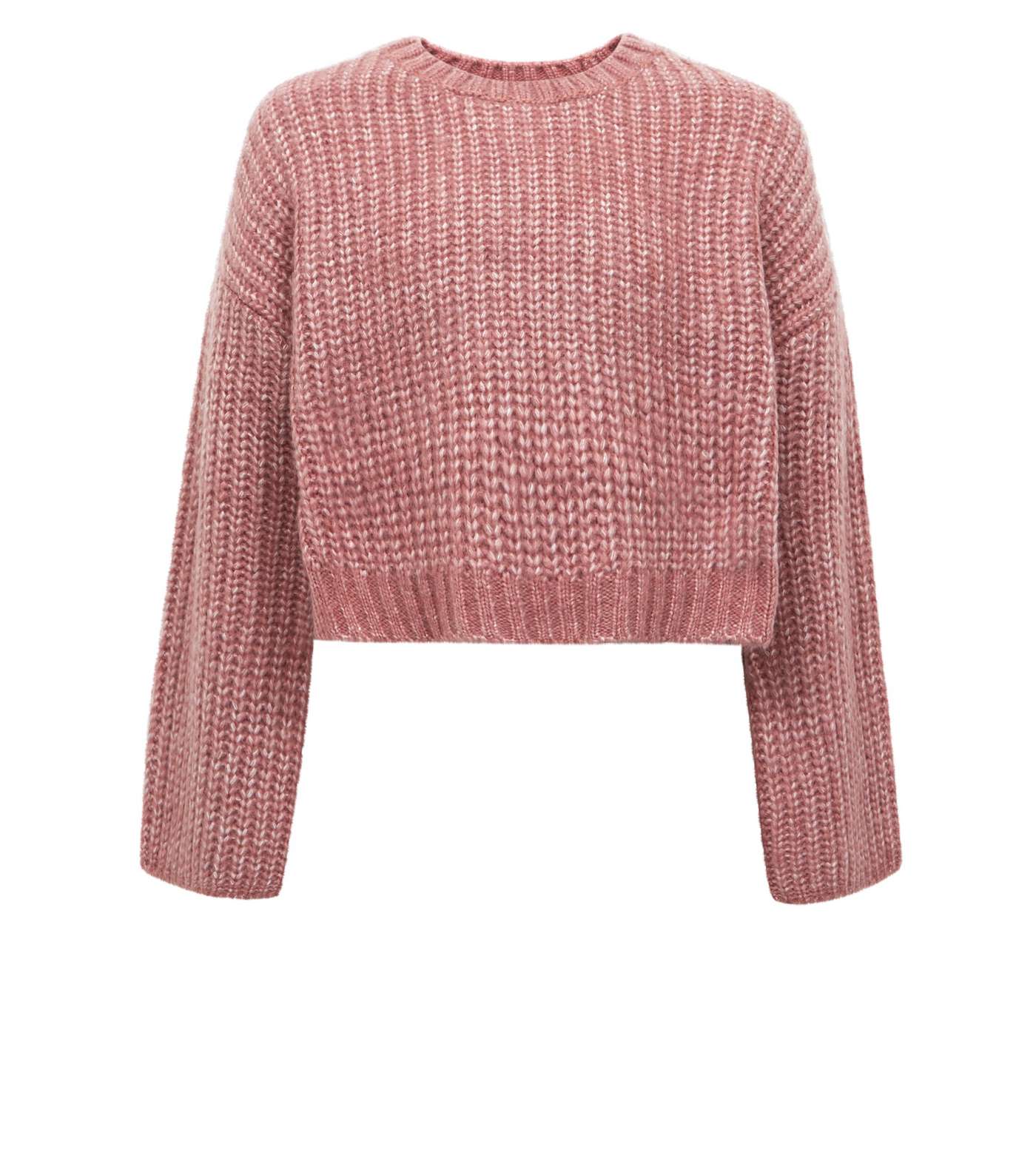 Girls Mid Pink Wide Sleeve Knitted Jumper  Image 4