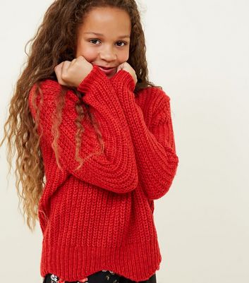 Girls clearance knitted jumpers