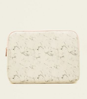 pochette ordinateur marbre