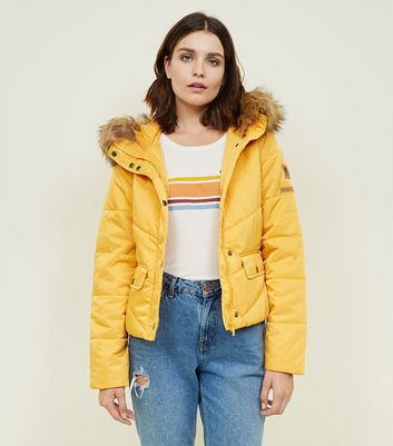 mustard coat new look