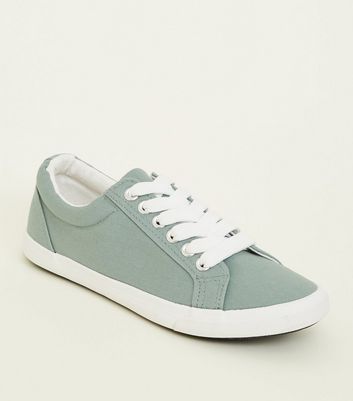 mint canvas shoes