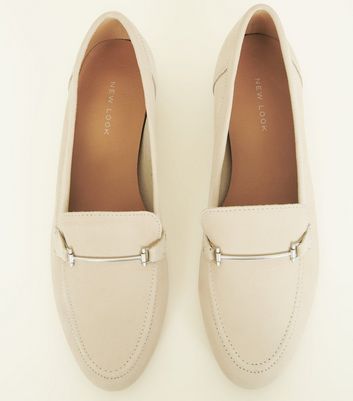 new look white loafers