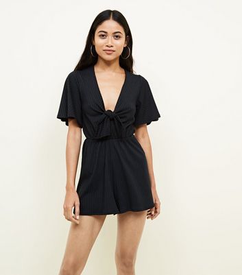 petite black playsuit