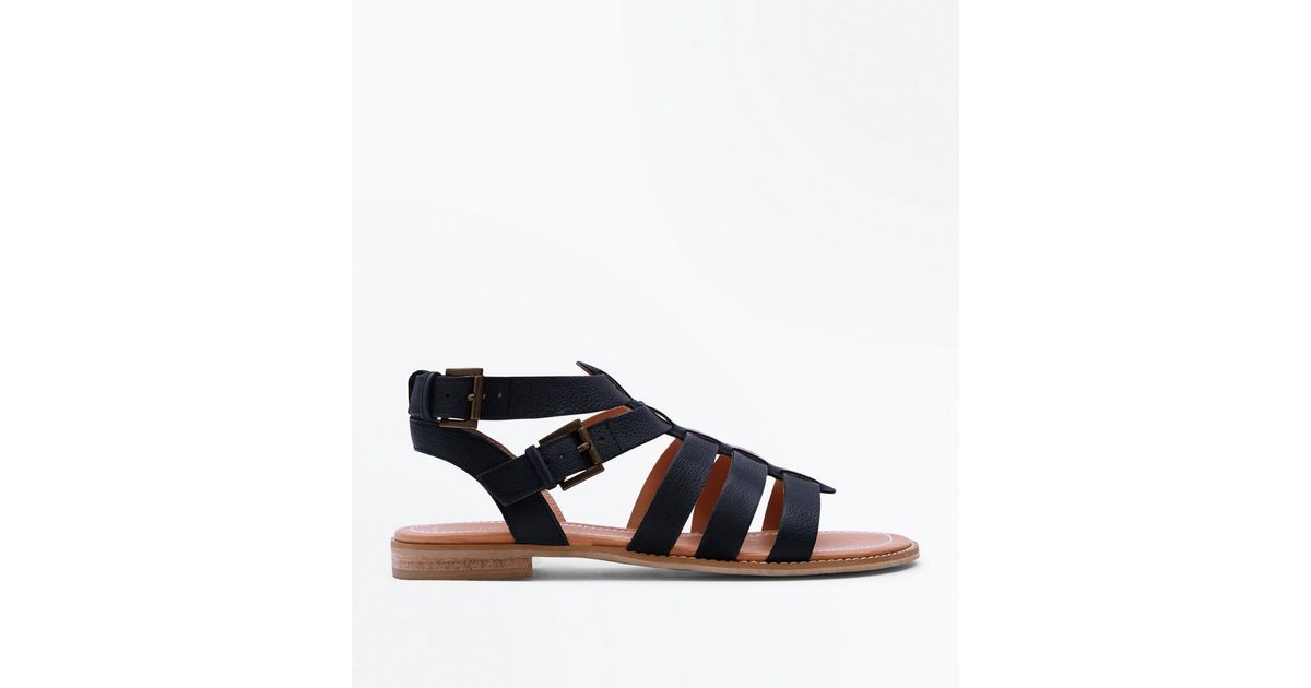 schuh black gladiator sandals