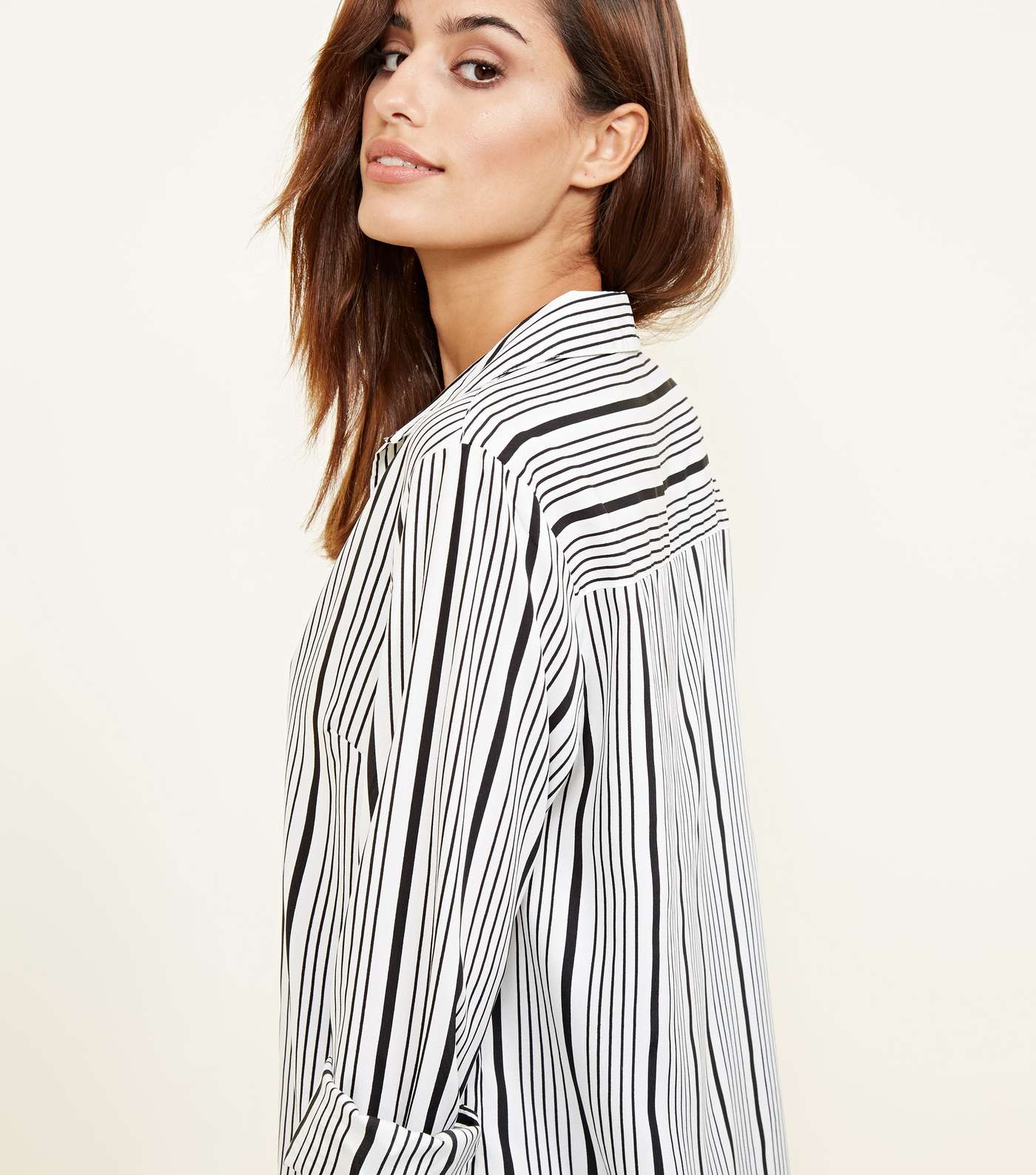 Monochrome Stripe Long Sleeve Shirt Image 3