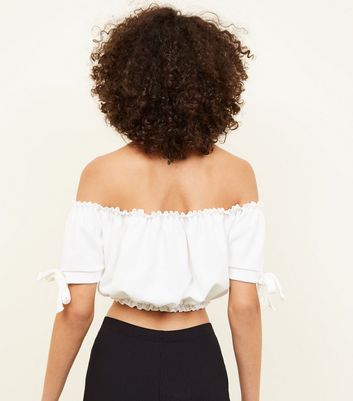 New look white bardot cheap top