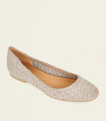 woven ballet pumps