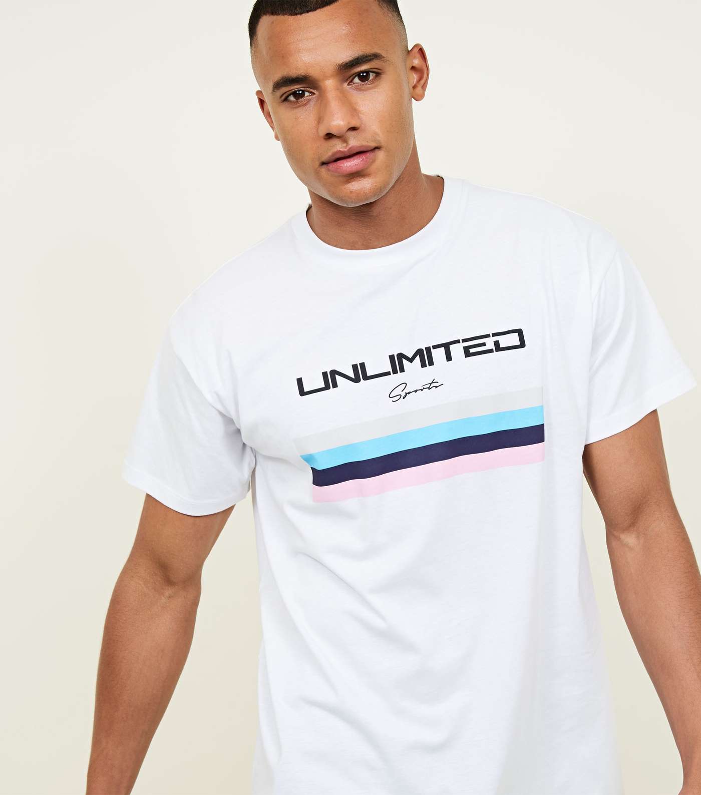 White Unlimited Pastel Printed T-Shirt