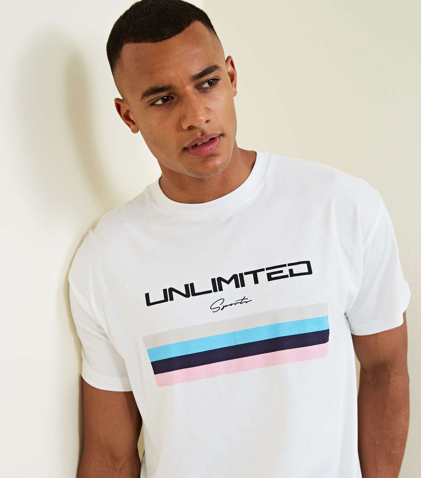 White Unlimited Pastel Printed T-Shirt Image 5