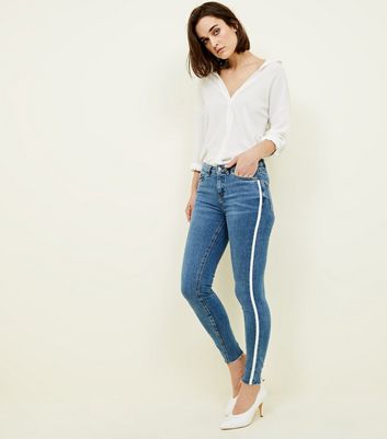 Side Side Stripe Skinny Jenna Jeans 