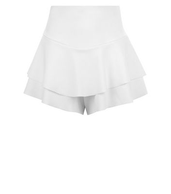 White frill 2025 skort new look