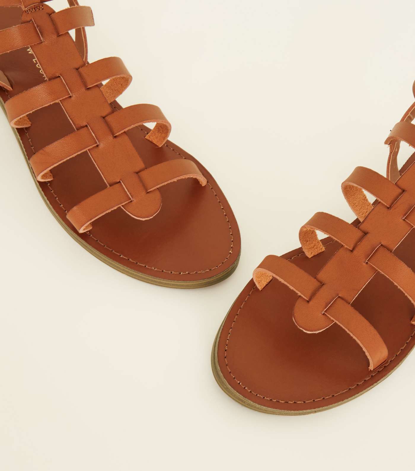 Tan Gladiator Sandals Image 3