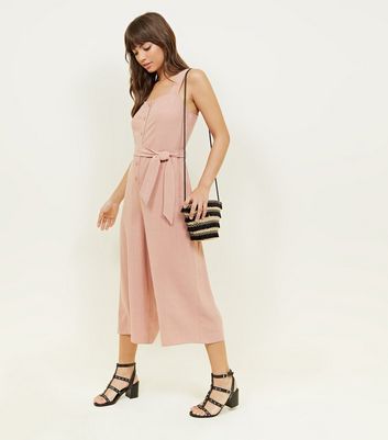 Dusty pink jumpsuit new look online