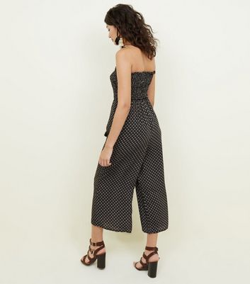 shirred bandeau jumpsuit