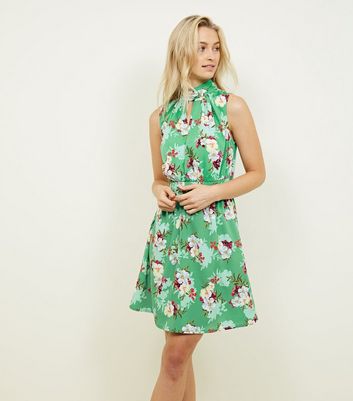 high neck summer dress