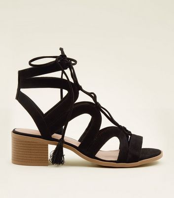 new look lace up sandals