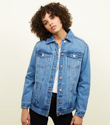 New look distressed denim on sale jacket