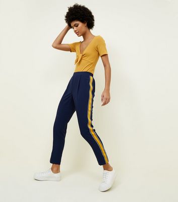 womens side stripe pants