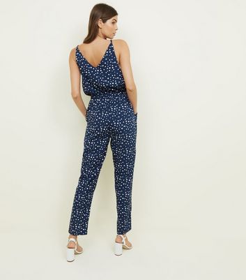 new look polka dot playsuit