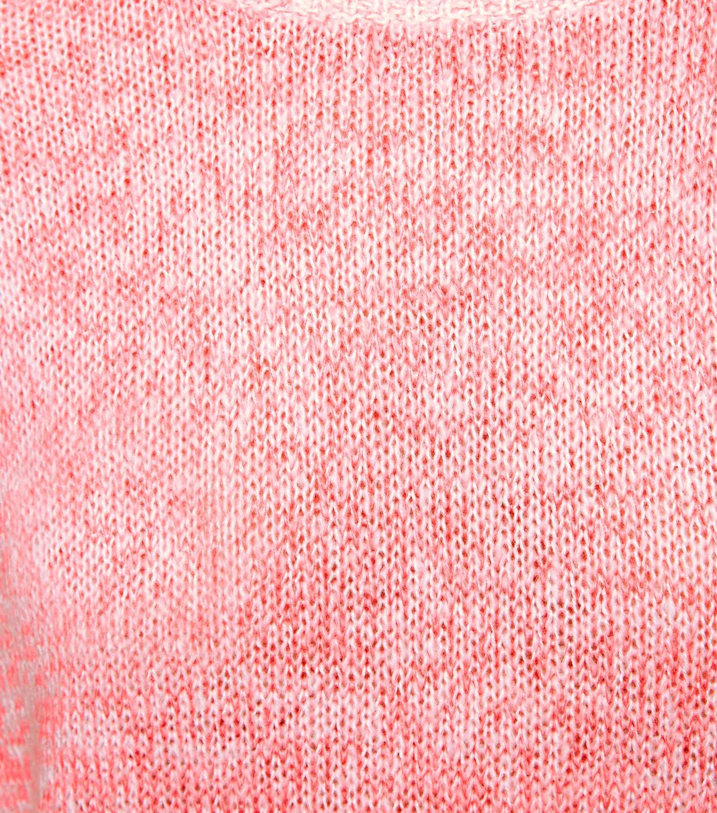 Pink Marl Longline Jumper  Image 6