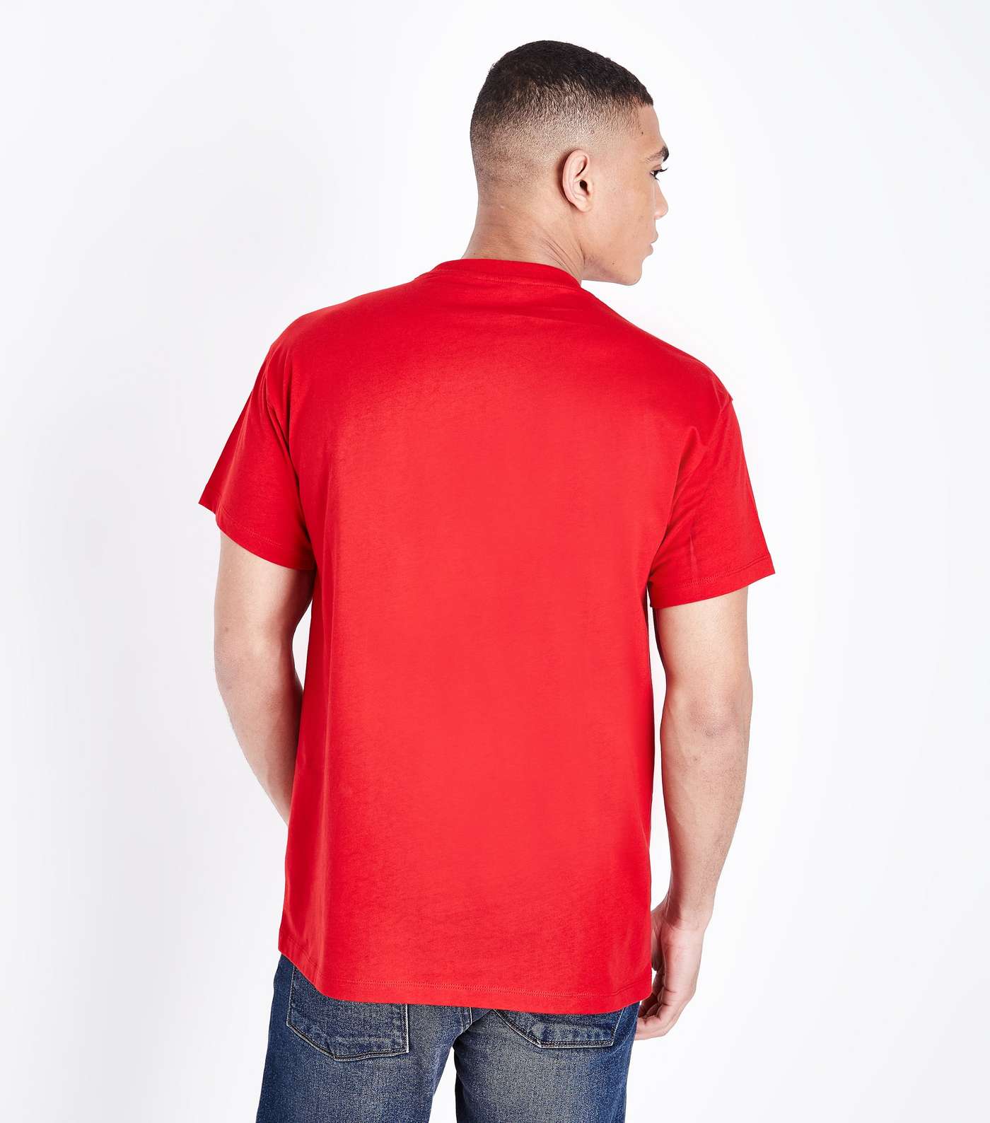 Red Paris Flag Embroidered T-Shirt Image 3