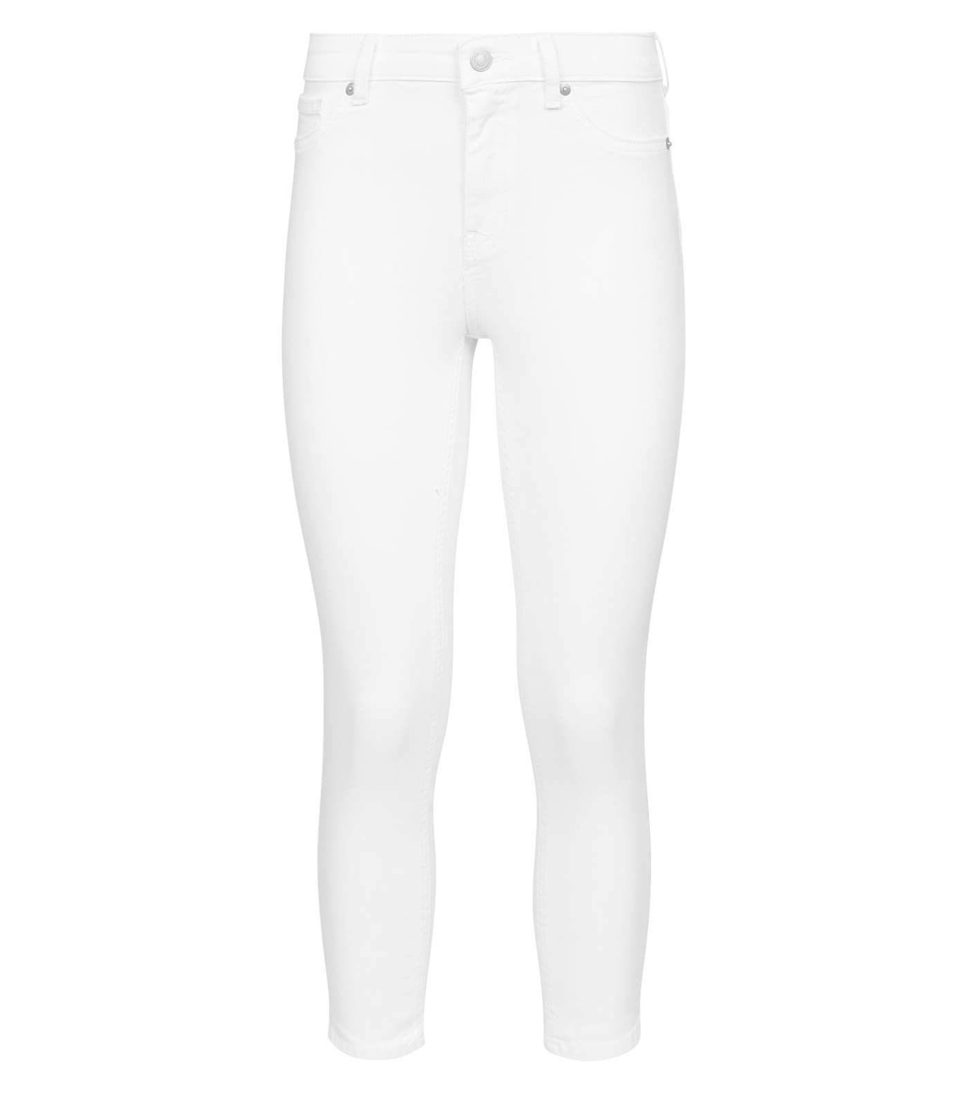 White Cropped Skinny Jenna Jeans Image 4