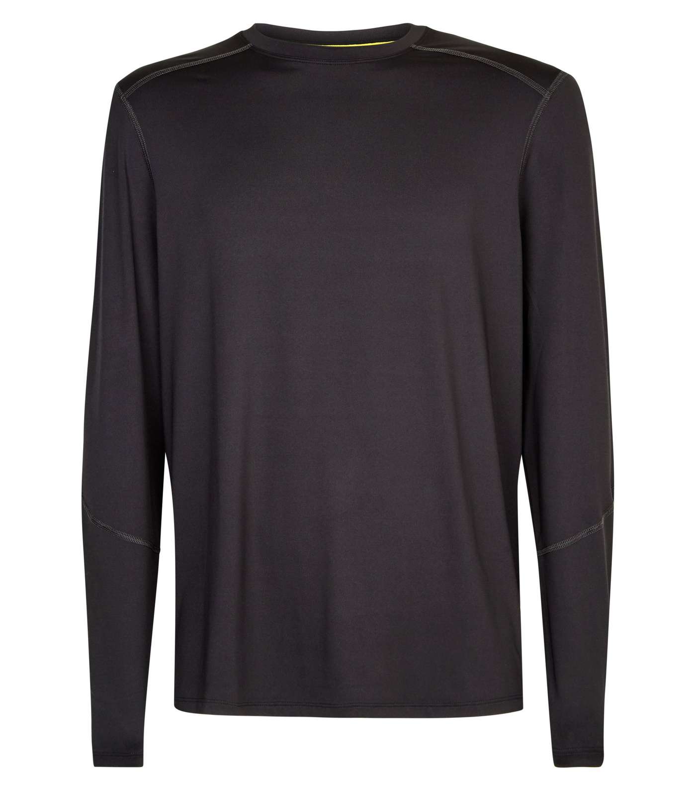 Black Long Sleeve Sports T-Shirt Image 4
