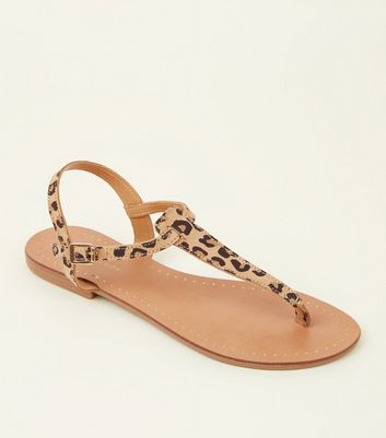 sandales femme leopard