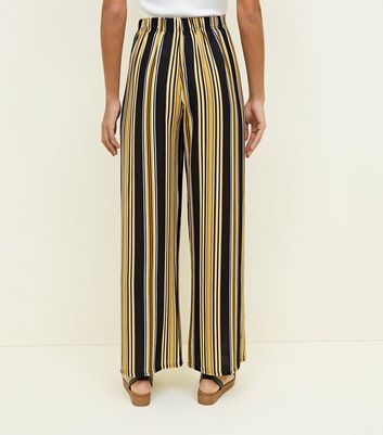 yellow striped trousers