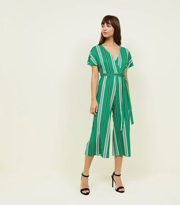 green ribbed jumpsuit