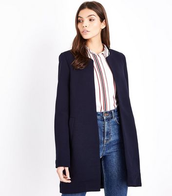 smart navy coat