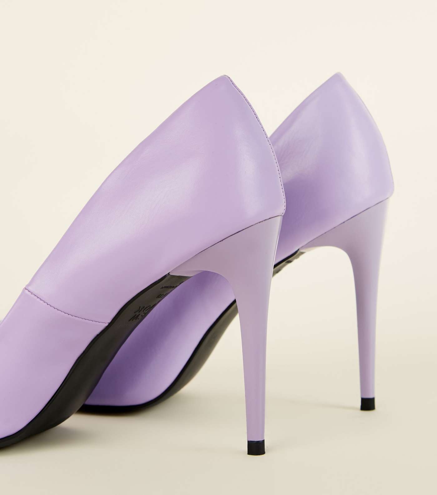 Lilac Pointed Court Shoes Image 4
