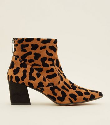 tan and leopard print boots