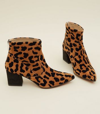 new look animal print boots