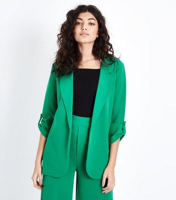 green blazer new look