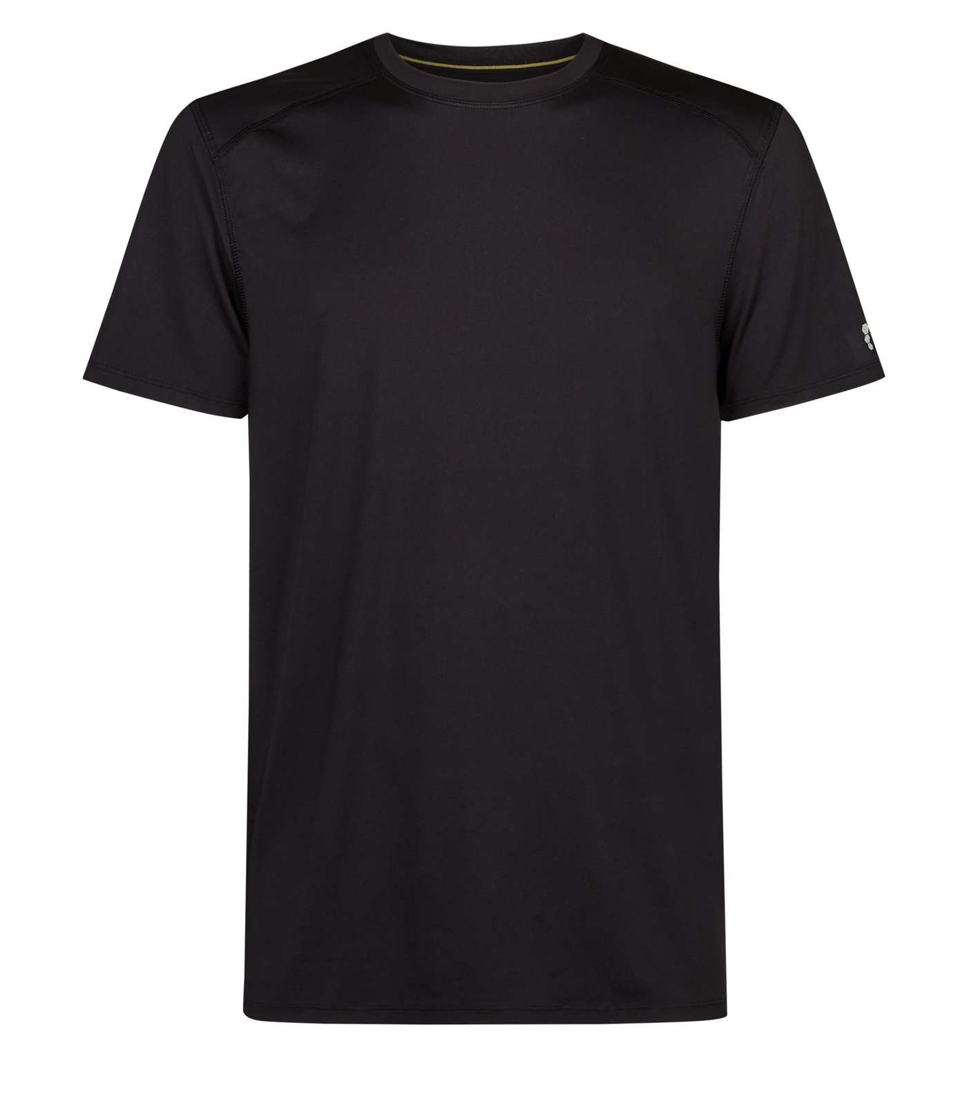 Black Sports Stretch T-Shirt Image 4