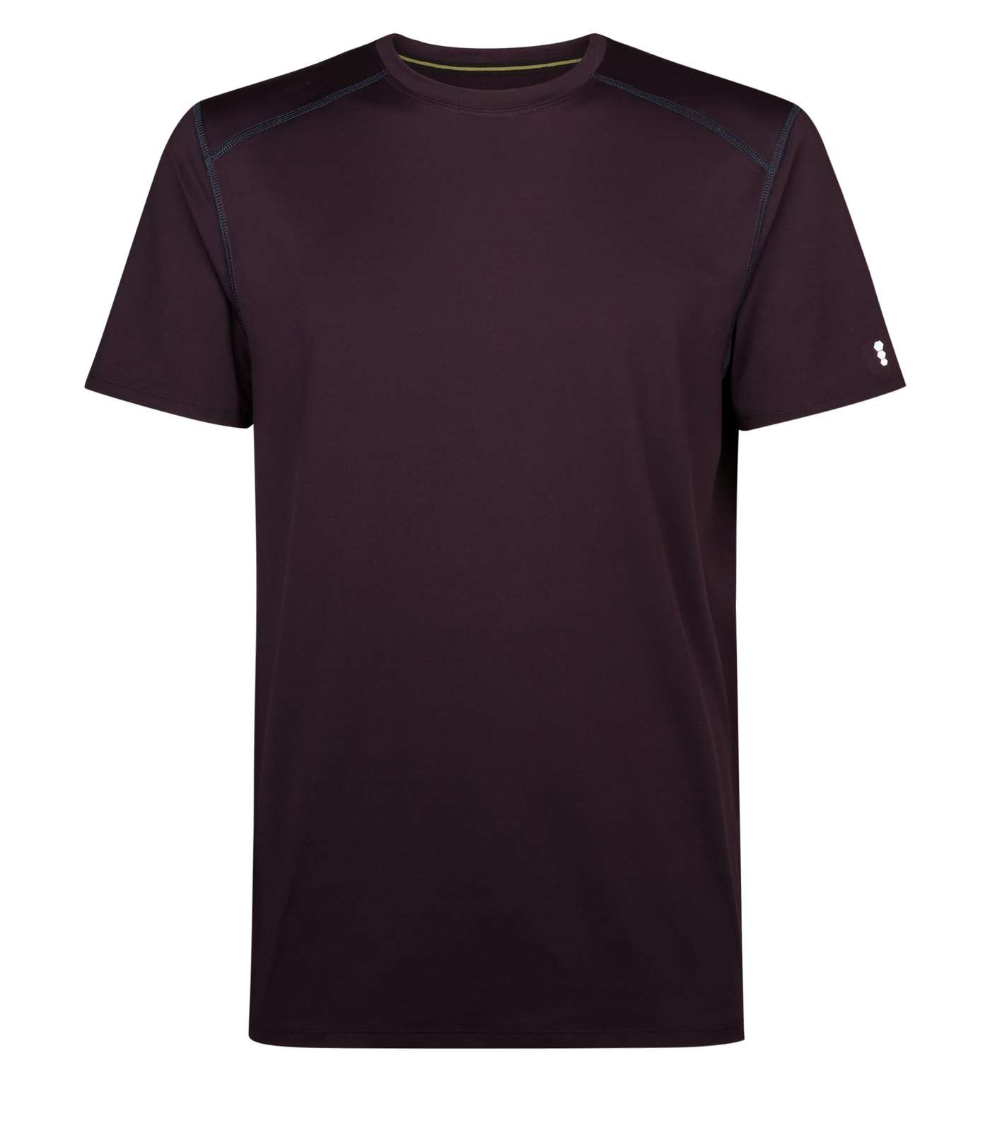 Dark Purple Sports Stretch T-Shirt Image 4