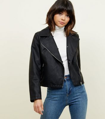 faux leather jacket new look